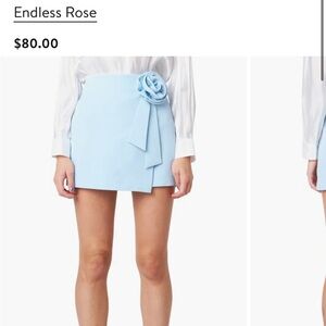 Endless Rose Blue Mini Skirt